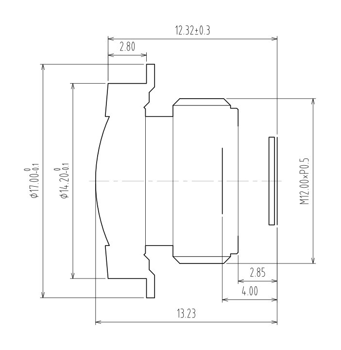 2.5mm Lenses Drawing