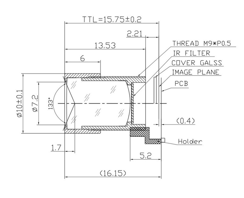 3.2mm m9 lens drawing